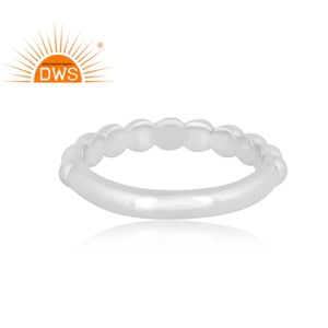 Anillo de banda hecho a mano de plata esterlina fina de la mejor calidad, joyería personalizada para mujer, regalo para ella - Product Image 4