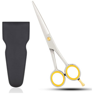 Ciseaux de coupe de cheveux de barbier de qualité supérieure de 6 pouces professionnels lames de bord de rasoir en acier inoxydable à haute teneur en carbone vis de réglage fin - Product Image 1