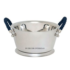 Eco Friendly Premium Quality Aluminum Casted Silver Shiny Polished Large Shape Ice And <b>Wine</b> Bucket Beverage Tubs Barware Supply - Product Image 1