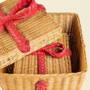 กล่องเก็บของอเนกประสงค์หวายธรรมชาติรักษ์โลก ดีไซน์ทันสมัย ชุด 2 กล่อง - Product Image 3