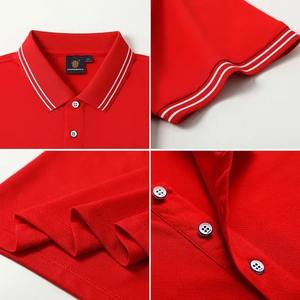 T-shirt en coton en gros, T-shirt polo uni vierge pour hommes, de haute qualité, élégant, été 2025, design de luxe, polo pour hommes - Product Image 4