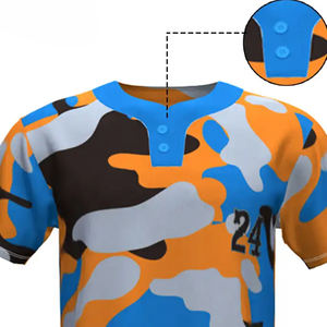 Camiseta de Béisbol de Manga Corta de Secado Rápido, 100% Poliéster, Personalizable con Nombre de Equipo, Venta al Por Mayor OEM/ODM - Product Image 6