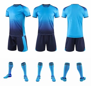 Conjunto Deportivo Azul para Hombre, Camiseta de Fútbol con Impresión por Sublimación Personalizada - Product Image 2