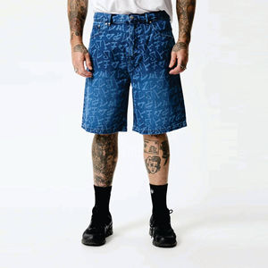 Pantalones Cortos de Polo de Cuero Estampados Deportivos Casuales de Verano para Hombre, Talla Grande, Personalizados, de Algodón 100% Pesado, Estilo Urbano - Product Image 4