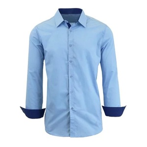 Chemise d'affaires vietnamienne 100% coton pour hommes avec col montant et manches longues Pack unique-pour adultes OEM ODM vente en gros - Product Image 1