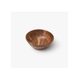 Tazón de vajilla de bambú con logotipo personalizado de madera de acacia al por mayor de fábrica con hermosa vajilla tazón de sopa para almacenamiento de alimentos frutas - Product Image 1