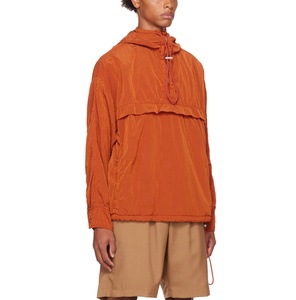 Veste coupe-vent grande taille tendance 2025 pour hommes, respirante, à capuche, streetwear, hip-hop, décontractée, en nylon froissé - Product Image 4