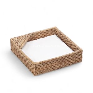 Boîte à mouchoirs en rotin vietnamien traditionnelle, faite à la main pour la décoration intérieure et de table, en provenance du Vietnam - Product Image 5