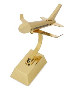 เครื่องบินอลูมิเนียมทำมือพร้อมทองเหลืองสำหรับตกแต่งโต๊ะห้องนั่งเล่นในบ้านและโรงแรมดีไซน์คลาสสิกมาแรง - Product Image 3