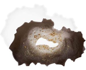 Meilleure vente plateau de service et résine de marbre avec design arrondi plateau de service alimentaire décoratif fait à la main - Product Image 5