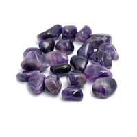 Pierre d'améthyste naturelle roulée, sculptée, pour la guérison, en vrac, galet de pierre précieuse, cristal Reiki Chakra, vente en gros