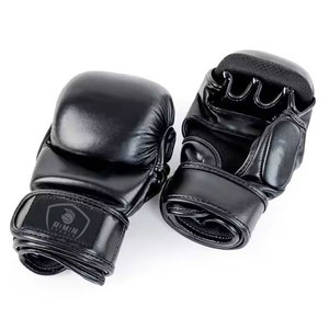 Guantes de Entrenamiento de MMA de Cuero de Nuevo Diseño, Impermeables y con Cierre de Velcro, los Mejores Guantes de Lucha para Combatientes de MMA - Product Image 1