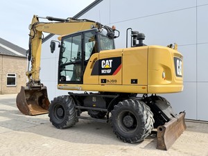Excavatrice sur pneus d'occasion Caterpillar M316F, poids opérationnel de 15 tonnes, modèles mini 330BL 336D, moteur, boîte de vitesses, pompe à engrenages, PLC - Product Image 2