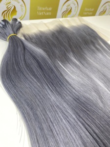 Extensions de cheveux Remy noirs HD pour Swiss Lace à fermeture transparente pour femmes-Genius Weft Cheveux vietnamiens bruts Vendeur en gros - Product Image 3
