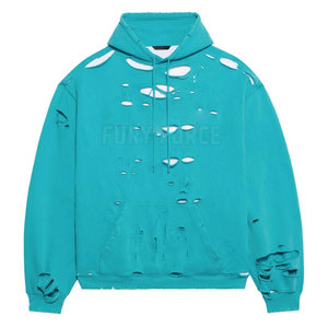 Les sweats à capuche en détresse personnalisés de taille personnalisée avec col à capuche conçoivent votre propre logo - Product Image 1