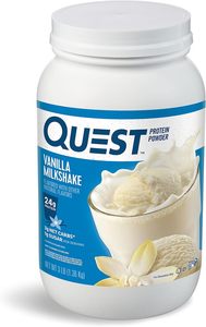 Quest Nutritionバニラミルクセーキプロテインパウダー、タンパク質24g、砂糖1g、低炭水化物、グルテンフリー、3ポンド、43人前 - Product Image 3