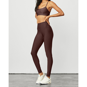 Wholesale Custom Quality Womens Leggy High-Waist <b>Legging</b> Running Yoga Workout Custom Gym Fitness Slim Pants Fitness - Product Image 2