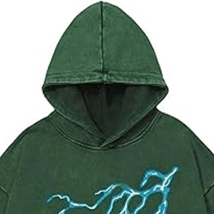 Sweat-shirts tendance pour hommes, délavés, mode décontractée, surdimensionnés, séchage rapide, sweat-shirts délavés, téléchargés par Dress Sports - Product Image 2