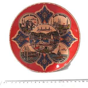 20 cm Copper Plate <b>Wall</b> <b>Ornament</b> Elegant Plaque Decorative Item - Product Image 3