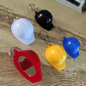 พวงกุญแจอะคริลิครูปหมวกนิรภัย 3 มิติ ปี 2026 พร้อมที่เปิดขวดเบียร์ ของขวัญวันพ่อสำหรับช่างก่อสร้างและวิศวกร - Product Image 1