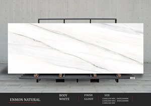 1200x3200 Azulejos de porcelana brillante | Tamaño personalizado 800x2400 Formato grande | Suelo de pared Moderno Elegante Calidad de exportación - Product Image 2