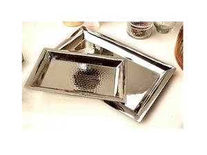 Venta al por mayor de fabricación personalizada de aluminio rectángulo sólido bandejas para servir alimentos de madera de acero latón cobre-para uso doméstico - Product Image 2