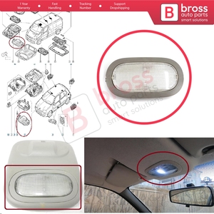 BDP1559 lampe de toit intérieur pour Clio MK1 MK2 symbole Thalia Platina Quest Primastar Trafic Vivaro X83 8200543879 - Product Image 5