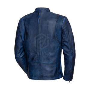 Chaqueta de Motociclista de Cuero para Hombre, Nueva, de Alta Calidad, Transpirable, Resistente al Viento, Ligera/Ecológica, para Invierno, Personalizable OEM - Product Image 2