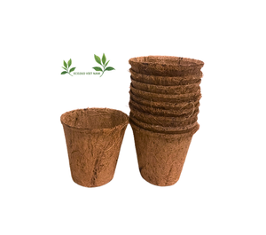 Pot de noix de coco Pot de fleur en fibre de coco biodégradable fabriqué au Vietnam Eco2go - Product Image 1