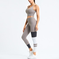 Hingto OEM vêtements de sport pour femmes dos nu sport Fitness Yoga barboteuse entraînement corps costume Gym vêtements de sport Spandex Yoga une pièce combinaison