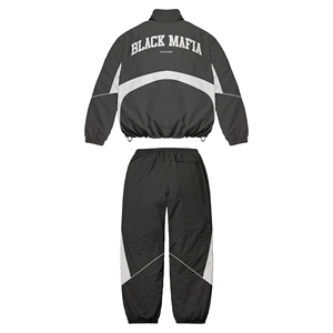 Ensemble de survêtement sportif personnalisé OEM pour homme, veste coupe-vent et pantalon de jogging, microfibre légère, décontracté quotidien - Product Image 3