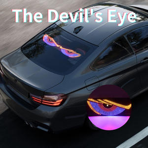 Lampe LED Devil's Eye, écran souple pour voiture, écran d'affichage vert, écran matriciel flexible, nouveau modèle 12V universel, style XL - Product Image 4