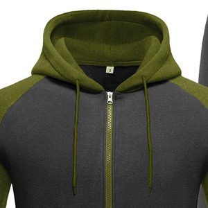 Survêtements personnalisés de haute qualité pour hommes, survêtements de printemps solides, en coton éponge français, délavés à l'acide, sweats à capuche délavés au soleil, pantalons de survêtement - Product Image 3
