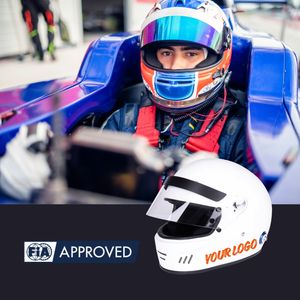 Casco Integral de Automovilismo TBRACING HE 02, FIA 8859 2024, Snell SA2025, OEM ODM, Directo de Fábrica, Nuevo, Alta Calidad - Product Image 3