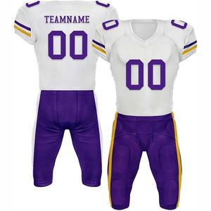 Maillot de football américain de haute qualité à manches courtes, impression de logo personnalisée, respirant, unisexe, dernier design haut de gamme, uniforme de style - Product Image 4