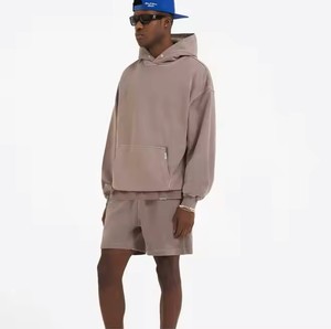 Sudadera Cómoda con Hombros Caídos, Uso Casual, Básica, 100% Algodón Felpa, Tejido Suave y Sostenible, Otoño, Hombre - Product Image 3
