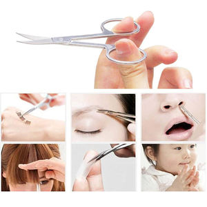 Ciseaux à ongles de haute qualité Lames semi-incurvées en acier inoxydable Ciseaux ergonomiques confortables pour salon de beauté - Product Image 4