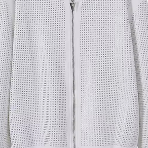 Vêtements de sport décontractés en coton et élasthanne à capuche, coupe classique, taille plus, avec logo personnalisé, marque privée, pour l'hiver, avec strass - Product Image 4