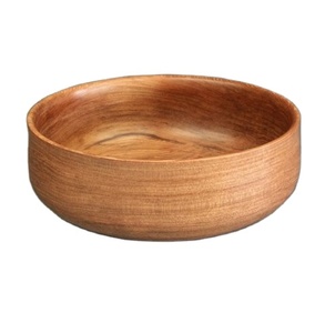 Bols en bambou faits à la main en bois de mangue, ustensiles de cuisine, bols ronds pour la décoration de la maison, cadeaux - Product Image 1