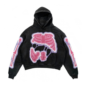 Nouveauté 2024 – Sweats à capuche personnalisés grande taille pour hommes, style hip-hop urbain, 100 % coton doublé, imprimés, décontractés, sportifs, anti-rétrécissement - Product Image 6
