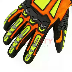 Durable <b>safety</b> gloves with textured palm coating enhance grip stability and hand <b>safety</b> for warehouse and manufacturing tasks - Product Image 3