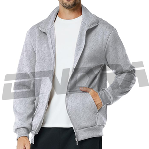 Sudadera polar con cremallera completa para hombre, ligera, cálida, elegante, informal, ajuste cómodo, ropa de abrigo de moda, tacto suave, artículo caliente, la mejor opción - Product Image 1