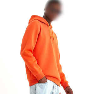 Sudadera de peso pesado Sudadera con capucha con logotipo personalizado Impresión digital Sudadera con capucha sólida de invierno largo de gran tamaño para hombres - Product Image 4