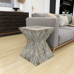 Mesa de Centro de Madera y Nácar Ecológica de Estilo Único, Diseño Moderno, Juego de Muebles para Sala de Estar, Venta Directa al por Mayor - Product Image 6