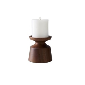 Porte-bougie en bois d'écorce de mariage, center de table, porte-bougie en bois inachevé pour la décoration - Product Image 5
