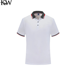 Polo homme d'été décontracté à manches courtes, imprimé coucher de soleil, en matière douce et respirante, vente chaude, contraste - Product Image 1
