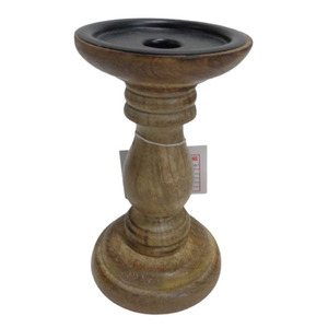 เชิงเทียนไม้สีขาวล้างด้วยไม้มะม่วงธรรมชาติตกแต่งงานแต่งงานเทศกาลคริสต์มาส - Product Image 3