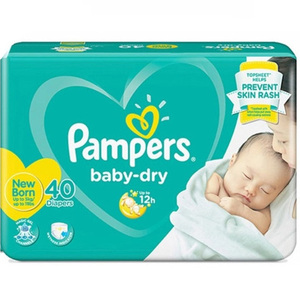 Pañales desechables Pampers originales a precio económico, suaves y transpirables, para bebés recién nacidos, 40 unidades, NUEVOS - Product Image 4