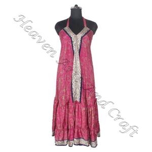 SD022 indien pakistanais coton Saree/Shari/Shari Hippy Boho Style moderne nouvelle robe en soie Vintage avec Style indien moderne - Product Image 5