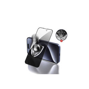 Protection d'écran en verre trempé SAFA Rika Series Netzy pour iPhone 15 Pro - Installation facile, anti-espion, anti-choc, 3D Radian - Product Image 4